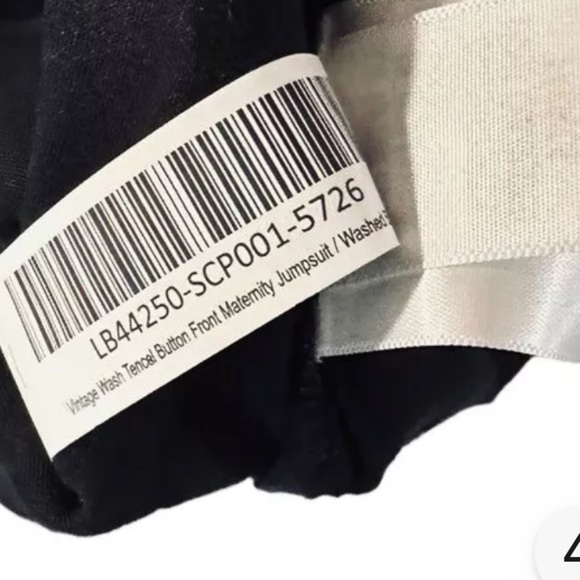 Quince Maternity Tencel Stretch Black Jumpsuit Sz M #37 - Picture 4 of 7